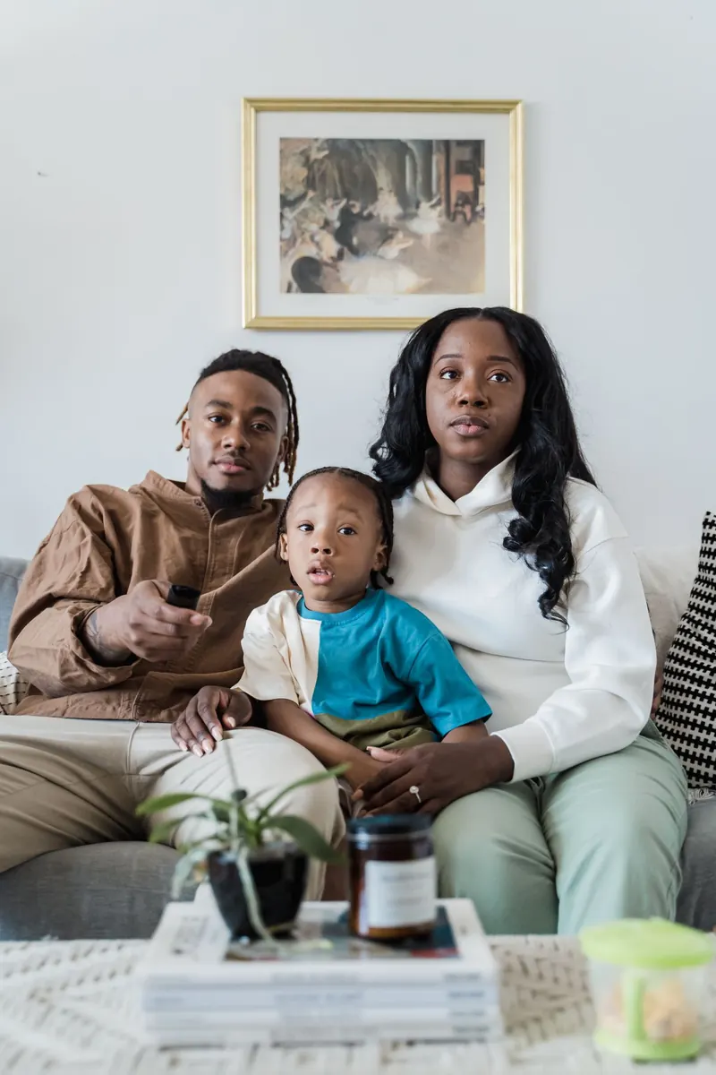Famille au calme dans son logement meublé, séjour longue durée