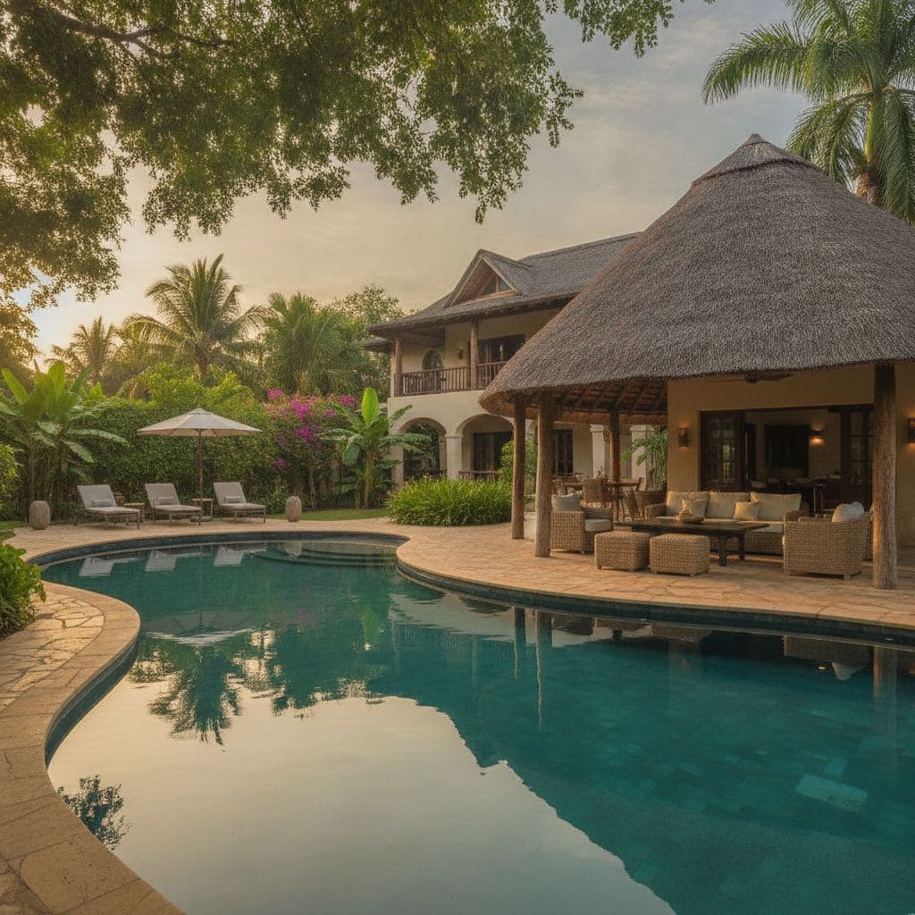Villa meublée avec piscine à louer à Lambanyi, Conakry